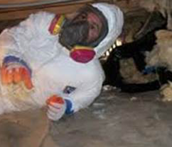 attic crawl space mold inspection and removal job site in Keyport NJ 07735 
